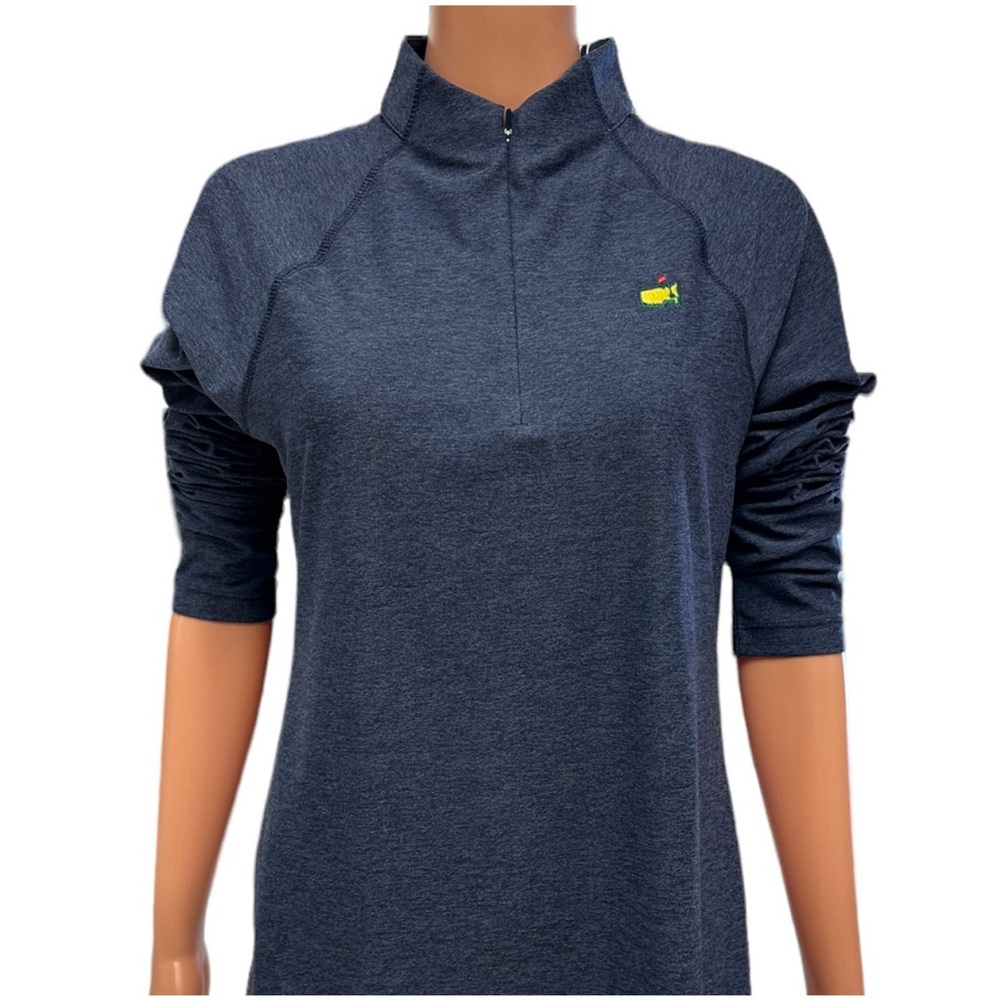 Masters Magnolia Lane Tech Ladies Navy Heather Performance 1/4 Zip